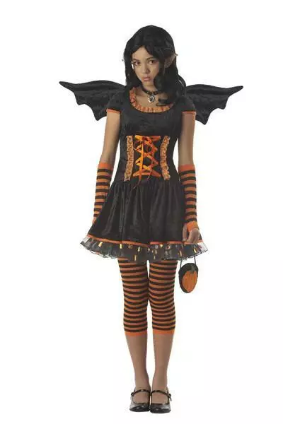 Pumpkin Pixie Bat Child Costume - Image 1 of 1