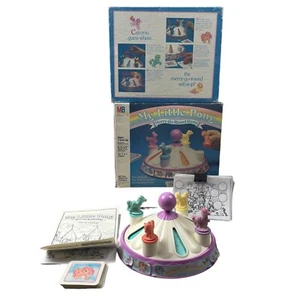 Vtg 80s MLP Merry Go Round Stamp My Little Pony Stampers Game 1985 - Picture 1 of 12