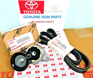 Toyota Tundra, Land Cruiser, Sequoia Drive Belt & Tensioner Kit GENUINE OEM PART - Picture 1 of 10