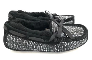 Ugg Symonea Frill Black / White Women's Slippers with Rubber Sole Size 6 - Bild 1 von 9
