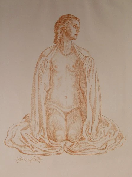 Max Seliger Erblühende Venus Akt Erotik nude Modell Leipzig Bublitz Pommern 1917 - Bild 1 von 1