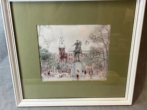 Paul Revere Mall, Statue and Old North Church print, Boston, MA - Picture 1 of 11