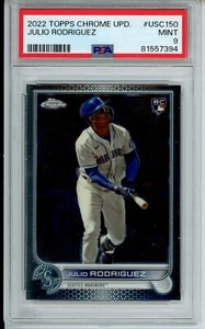 Actualización Topps Chrome 2022 Julio Rodríguez Rookie RC USC150 PSA 9 - Imagen 1 de 2