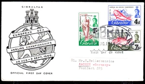 Gibraltar 179-81 FDC, Europameisterschaft im Hochseeangeln-Fische - Picture 1 of 1