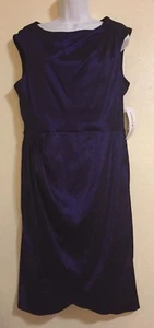 NWT London Style Sleeveless Party Sapphire Dress Size 12 - Picture 1 of 10