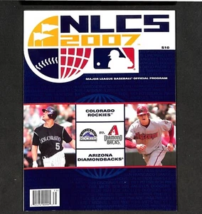 2007 NLCS COLORADO ROCKIES VS ARIZONA DIAMONDBACKS, UNSCORED - Picture 1 of 2