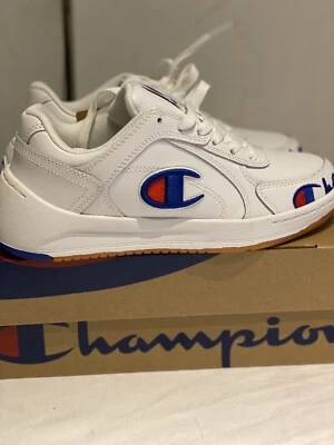 Champion Zapatillas Niños Blanco Talla 4 Us Cuero Foto 1 de 4