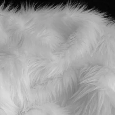 BIANNA Faux Fur Fabric by the yard or pre-cut pieces, Soft Silky Long Pile Hair - Image 1 of 4