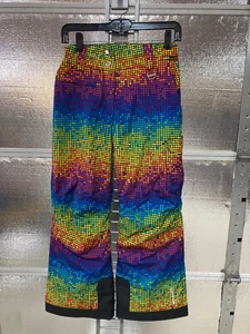 Sunice Schneehose - Jugend 12 - ausziehbarer Saum - verrücktes Muster - Ski Schnee Winter - Bild 1 von 6