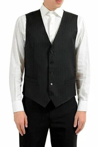 Dolce & Gabbana Men's 100% Wool Striped Button Up Dress Vest US 40 IT 50 - Picture 1 of 6