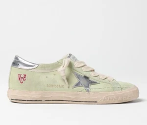 Golden Goose Superstar sneakers Lime Green Silver NIB EU 37 US 7 - Picture 1 of 6