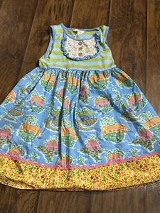 Matilda Jane size 8 Home Sweet Home girls Bib dress - Picture 1 of 7
