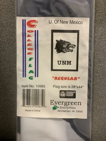 Evergreen University of New Mexico College Flag 28" x 44" Cover