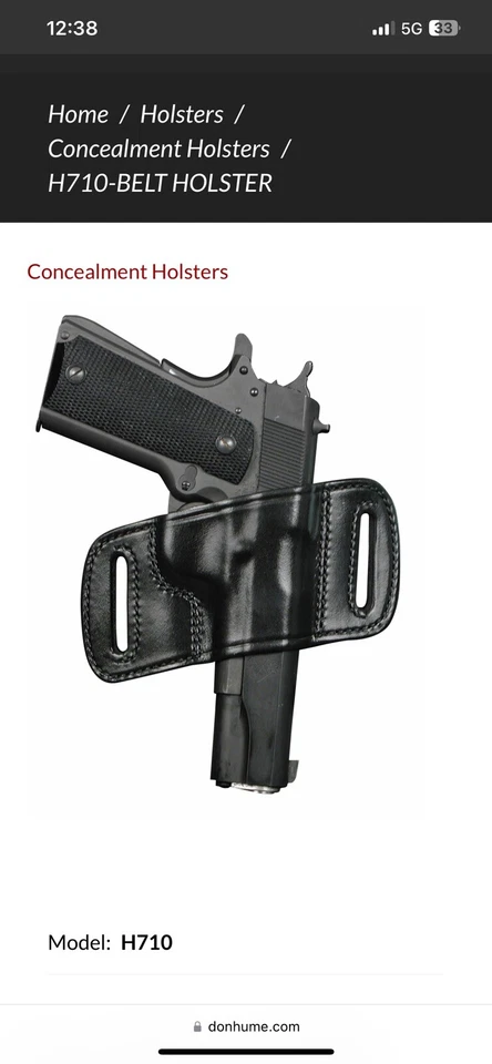 Coldre de cinto Don Hume H710 #40 destro - Imagem 1 de 4