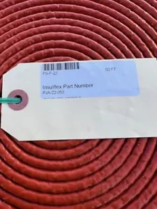 1.38 Fire Sleeve Silicone Insulation Fiberglas Braid Core, 50ft FS-F-22 AS-1072 - Picture 1 of 5