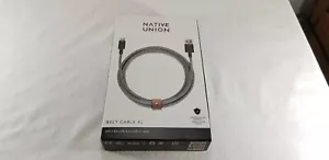 Native Union 10' USB Type C-to-USB Type A Cable for iPad Pro 2018/2020 Zebra - Picture 1 of 2