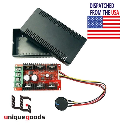 12V 24V 48V 2000W MAX 10-50V 40A DC Motor Speed Control PWM HHO RC Controller - Image 1 of 4