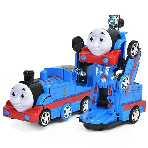 Thomas Transformers Electric Robot Train Toys Music Light Walking Car for kids Cover