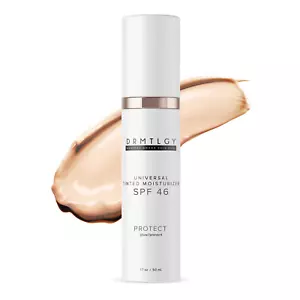 Anti-Aging Tinted Moisturizer SPF 46 - Hydrating Face Sunscreen & Makeup with a - Picture 1 of 11