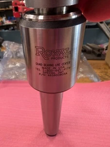 Royal Quad Bearing Live Center - 3MT - Special Extended Length w/ Sprung Tip - Picture 1 of 3