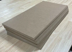 MDF - 1/8" (3mm) - 12" x 24" - 25 Sheets - Easy to Cut & Engrave with Laser - Picture 1 of 3
