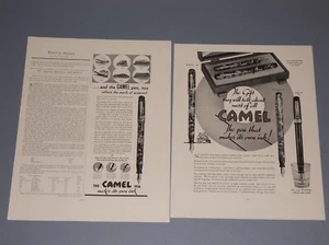 2 1936 PLUMA ESTILOGRÁFICA CAMEL ANUNCIA LA PLUMA QUE HACE SU PROPIA TINTA - Imagen 1 de 1