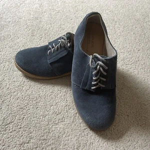 Dark Blue suede shoes Zara boys EU Size 31, 7-8 Year Old - Picture 1 of 4