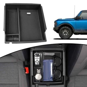 For Ford for Bronco Center Console Organizer Armrest Storage Box 2021-2022 ABS - Picture 1 of 12