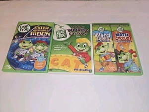 Leap Frog Lot Of 3 DVDs Children's Early Educational Videos Reading Math - Picture 1 of 18