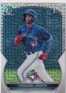 Yhoangel Aponte - 2023 Bowman Chrome Mega Refractor Mojo - Picture 1 of 2