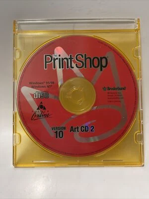 Broderbund The Print Shop Version 10 Art CD 2 PC Windows 95/98 - Image 1 of 3