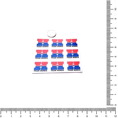Paquete de 9 calcomanías X-SMALL Team Honda H Works CR250R CR 480R VMX EVO AHRMA CR RC250 200 Foto 1 de 4