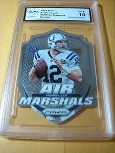 ANDREW LUCK COLTS 2014 PRIZM AIR MARSHALS DIE-CUT # AM9 GRADED 10 L@@@K - Picture 1 of 1