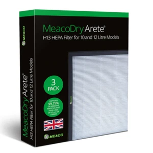 Filtro HEPA Meaco Dry Arete H13 para modelos de 10 y 12L (paquete de 3) - Imagen 1 de 1