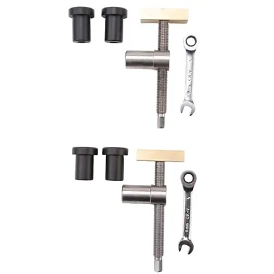 1X(Woodworking Bench Dog With Bench Dog Stop Sets, Clip Clamp Fixture Vis • 28.69€