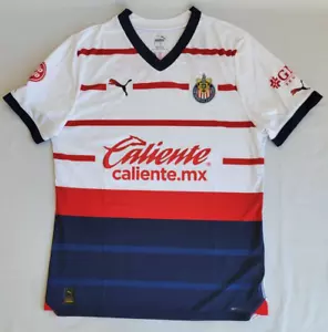 Fußballtrikot Herren Größe L weiß blau rot Puma Chivas Guadalajara 2023/24 Away - Bild 1 von 5