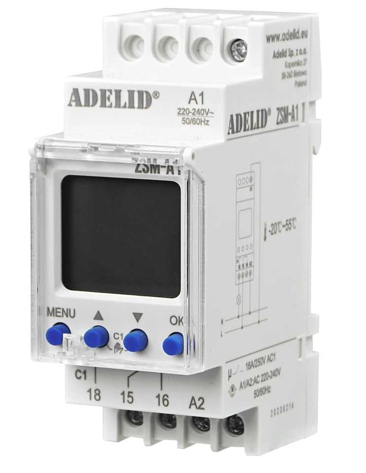 Astro Zeitschaltuhr Astronomische Digitale Timer für DIN Hutschiene 230V - Bild 1 von 4