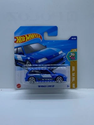 Hot Wheels '90 Honda Civic EF HW: '70s Vs. '90 2025 1/10 A65 - Image 1 of 4