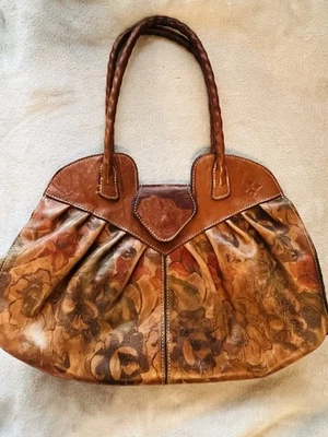 Patricia Nash Floral Leather Medium Handbag/Tote - Image 1 of 4