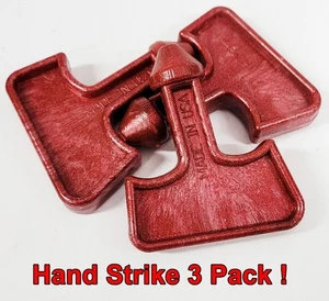 3 Pack Hand Held Protection EDC Self Defense Tool-Red ABS Plastic-FREE SHIPPING! - Picture 1 of 9