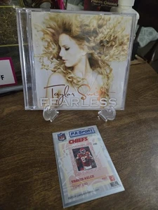 Taylor Swift "Fearless CD" & Travis Kelce 1st. NFL Briefmarke - Bild 1 von 2