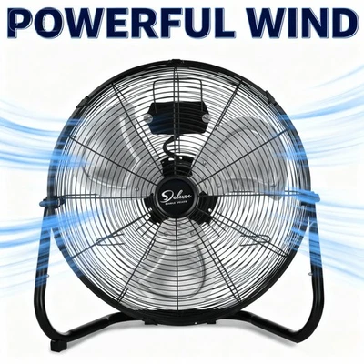 Ventilador de piso industrial de metal resistente de alta velocidad de 20"" 3 velocidades silencioso para el hogar Foto 1 de 4