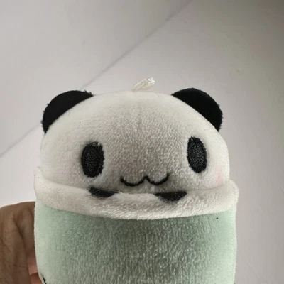Bubble Tea Plush Boba Drink Panda 3” Plush Takashoji - Image 1 of 4