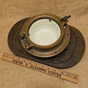 Cenicero de cigarro vintage de bronce o latón Wilcox Crittenden WC # 5  - Imagen 1 de 18