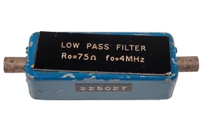 Vintage 4 MHz 75 Ω RF Tiefpassfilter - Metal Can LC Type (Serial 225027) Ex-MOD - Bild 1 von 6