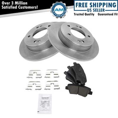 高级 Posi 陶瓷碟刹垫和转子后套件适用于现代 Elantra — 第 1/4 张图片