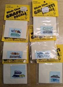 N scale  Blair Line   GRAFFITI DECALS,  6 packs - Picture 1 of 7