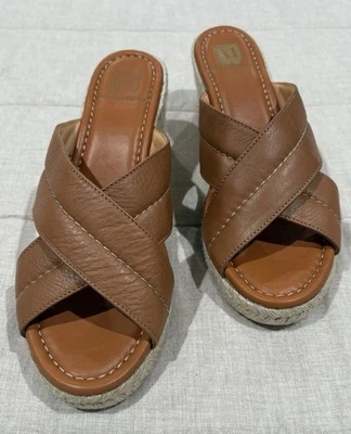 Bruno Magli Women's Sandals Size 9 Brown Leather Made In Spain - Image 1 of 4