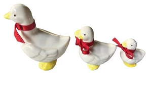Vintage Russ Berrie & Co Weihnachten Ente 3er Set Familie 3”-1” 80’s Nostalgie - Bild 1 von 7