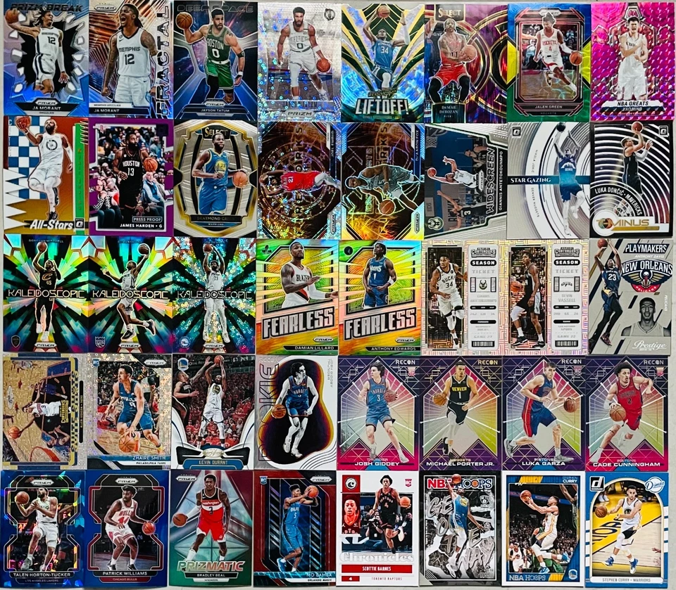 ENORME LOTE DE BALONCESTO 40 CARTAS ESTRELLAS PANINI, NOVATOS, SERIE #, PRUEBA DE PRENSA - CASI NUEVO-M Foto 1 de 1